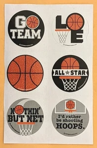 Sport/Basketball Team Pack Einzelblatt (6 Aufkleber) - Bild 1 von 1