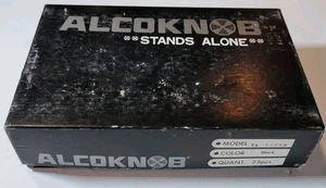 Alcoknob Control Knobs Model 1250B Black Anodized Aluminum Full Box Of 25 NIB - Picture 1 of 5
