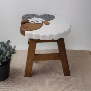 Sgabello per bambini sgabello in legno Ariete altezza 25 cm - Foto 1 di 4