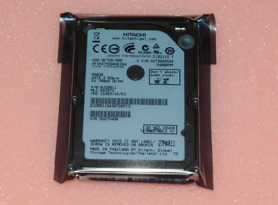 Hitachi HTS547550A9E384 500GB 5400RPM 2.5in Laptop SATA Hard Drive 5K750-500 - Image 1 of 4