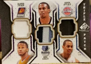 Mike CONLEY AFFLALO TUCKER 2009-10 SP Game Used Triple Jersey PATCH Laundry Tag - Picture 1 of 2