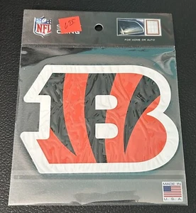 Cincinnati Bengals Die Cut Static Cling Decal Sticker Reusable 4x6 Inches - Picture 1 of 1