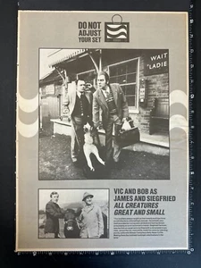 VIC AND BOB - ALL CREATURES GREAT SMALL 1990 15X11"' Magazin Anzeige/Poster L403 - Bild 1 von 1