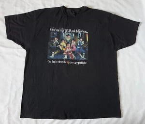 Chuck Norris Power Rangers T-Shirt Size XXL Black Short Sleeve 100% Cotton - Picture 1 of 5
