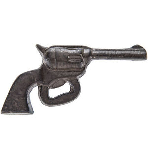 Revolver  Pistol  Bottle Opener - Rust - Cast Iron. Western Cowboy Home Decor