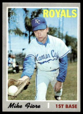 1970 Topps #709 Mike Fiore BASEBALL Kansas City Royals - Image 1 of 2