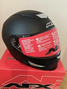 CASCO DE MOTOCICLETA AFX FX-99 NEGRO PLANO CARA COMPLETA TALLA GRANDE #H70 - Imagen 1 de 8