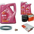 Mahle Inspection Set 7 L mannol Elite 5W-40 pour Ford Fiesta III 1.3 Cat Chat