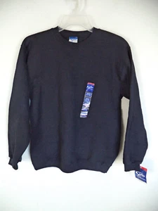 Boy's Black Actives Crewneck Sweatshirt. L ( 14 - 16 ). 50% Cotton/ 50% Polyeste - Picture 1 of 7