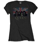 Ladies Queen Freddie Mercury Black Union Jack autorisé Femmes Dames T-shirt