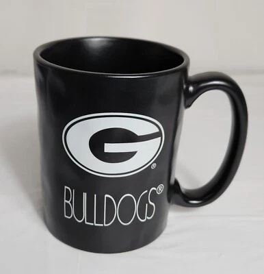 GEORGIA BULLDOGS Coffee Mug College University Black Ceramic 16 Oz  NEW  - Image 1 of 4