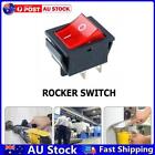 Rocker Switch Power Switch 2-Level 4 Pins With Light 10A Ac125-250V (Red) Au