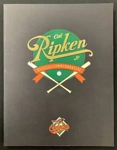 Cal Ripken Jr 2131 Commemorative Program Consecutive Games 1995 Orioles HOF 2 - Picture 1 of 7