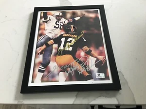 Seltenes Terry Bradshaw/Hollywood Henderson, Pittsburgh Steelers Autogramm 9 x 11 - Bild 1 von 3