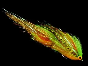 Silver Bullet, Articulated Fly, Fire Tiger (Bass / Pike / Musky) 406Flies - Picture 1 of 1