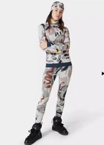 BNWT XS *Full Set* Sweaty Betty Base Layer Leggings + Top White Mountain - Picture 1 of 8