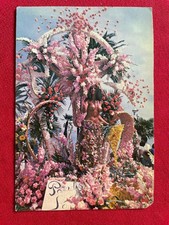 Vintage Photographic Postcard of Bataile De Fleurs Au Soleil De La Cote D'Azur