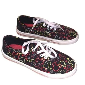 Disney Parks Classic Mickey Mouse Print Multi Color Casual Sneakers Size 7 - Picture 1 of 8