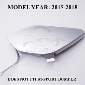 Tapa de gancho de remolque para parachoques delantero para BMW X1 F48 SE 2015-2018 Glacier Silver A83 - Imagen 1 de 11