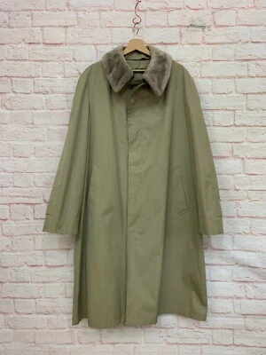 Men's London Fog Maincoats Trench Deep Pile Fur Removable Liner Coat SZ 44 Long - Image 1 of 4