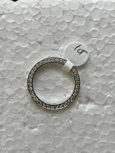 LADIES 14KW GOLD BEAD SET DIAMOND BEZEL FOR ROLEX DATE, DATEJUST, PRESIDENT 26M - Picture 1 of 3