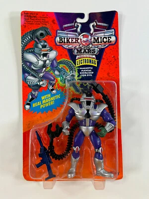 Figura de acción Biker Mice from Mars Lectromag 1993 de colección sellada sin usar, en caja Foto 1 de 4