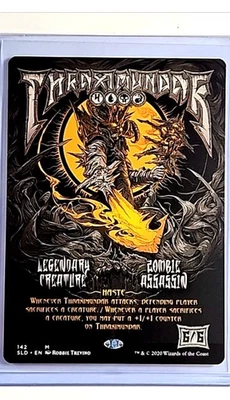 2021 MTG Magic The Gathering SLD Secret Lair Poster Borderless #142 Thraximundar - Image 1 of 2