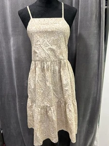 Gap Kids Big Girls Beige Shirred Back Tiered Spaghetti Strap Dress XXL/14-16 - Picture 1 of 7