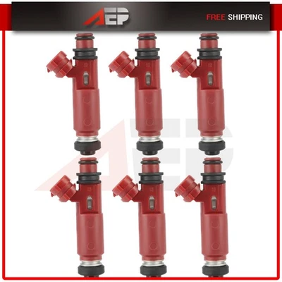 6pcs Fuel Injectors For Mitsubishi Montero 2002 2001 3.5L MD357267 FJ943 - Изображение 1 из 4