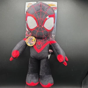 Marvel Spider-Man Miles Morales Black Red Plush Talker Talking Collectible - Picture 1 of 5