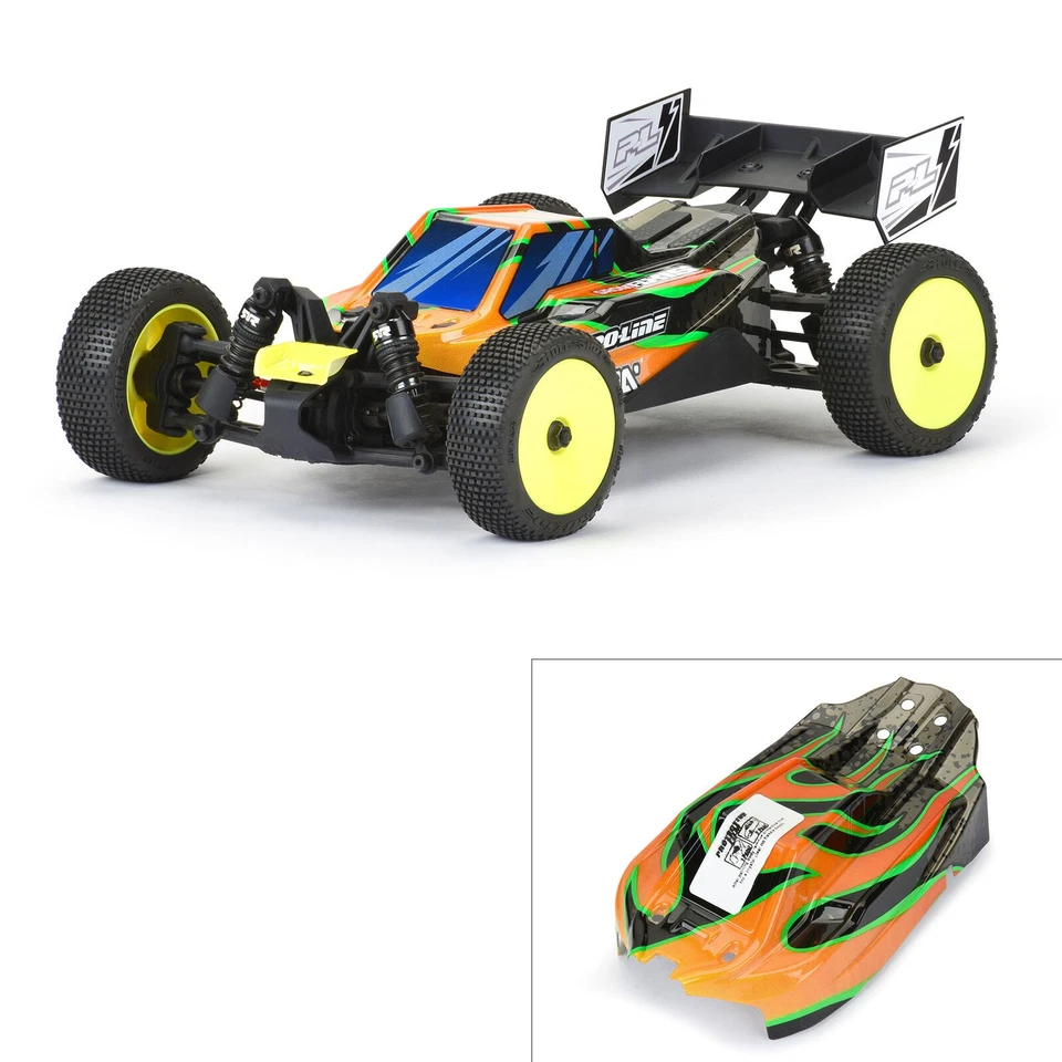 Pro-Line PRO367120 1/14 Pre-Cut/Painted Axis Tribe Yellow/Blck Body: Typhon GROM - Image 1 of 4