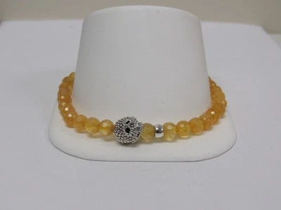 Pulseira Designer LAGOS S/S Signature Caviar Citrino Crânio, tamanho 8 - Imagem 1 de 4