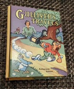 Libro infantil GULLIVER'S TRAVELS #1172 1939 SAALFIELD RARO MAX FLEISCHER BONITO - Imagen 1 de 17