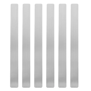 6 Pcs Bulletin Board Strip Adhesive Iron for Magnets Blackboard Metal Strips - Picture 1 of 12