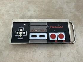Nintendo NES Controller Video Game Cutout Belt Buckle Metal Vintage 2003 Classic