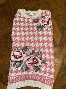 Vintage Paris Sport Club Damen Pullover Medium Handstrick Argyle Grobstrick 3D Strick - Bild 1 von 7