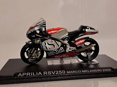 1/24 Scale Aprila RSV 250 Marco Melandri  2002 diecast motorcycle model  - Image 1 of 4