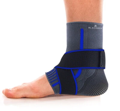 NEU S,M,L,XL Blau BLACKROX Sprunggelenkbandage, Knöchelbandage, Schmerzl...