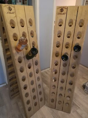 Champagner Rüttelpult für 60 Flaschen +edle Prägung / Weinregal / B-Ware Angebot - Bild 1 von 4
