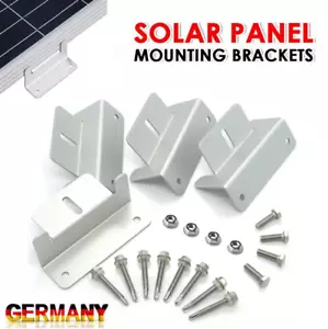 8x Solarmodul Halterung Befestigung Aluminium Z Winkel PV Solar Modul Halter DE - Bild 1 von 8