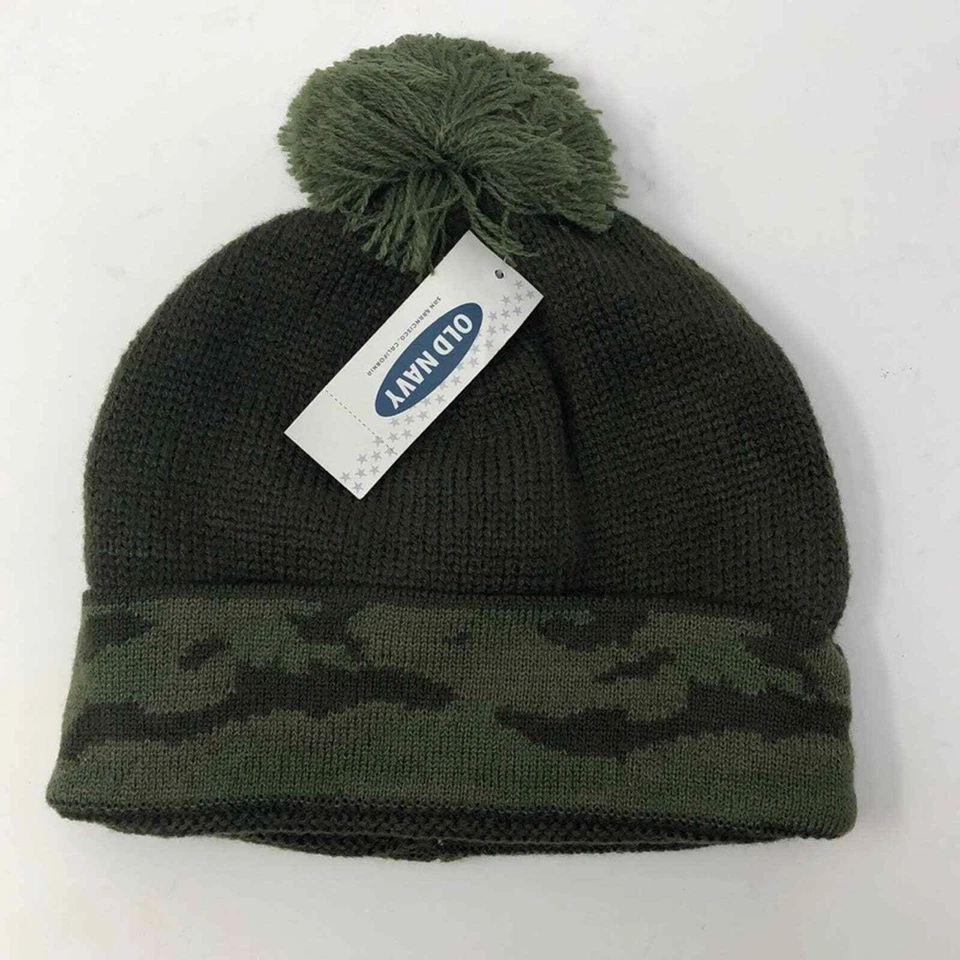 Sombrero de esquí/gorro camuflado azul marino antiguo (bebé) Foto 1 de 2