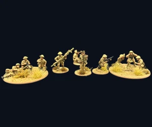 Bolt Action Gruppo Supporto 8° Armata Britannica WW2 Comando Armi 28mm COMMISSIONE - Foto 1 di 1