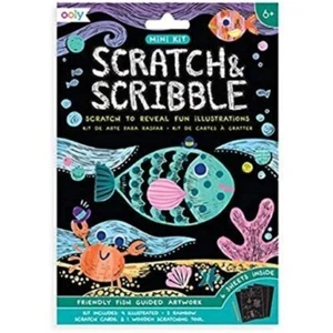 Mini Scratch & Scribble Art Kit: Friendly Fish BRAND NEW 1000000628 - Picture 1 of 1