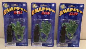 Set Of 3 Snapper Hand Green Sticky Hand by Toysmith.  NEW ~ Sealed. - Picture 1 of 5