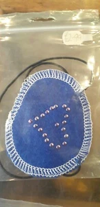Blue Pirate Eyepatch Adults/Childs Caribbean Diamante Heart - Picture 1 of 1