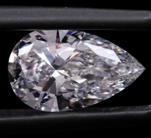 Loose CVD Lab Grown Diamond 4 x 5 MM Pear D Color IF CLARITY Certified Diamond - Picture 1 of 6