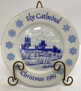 Ely Cathedral Shop Limited Edition #46 Christmas 1989 Bone China Collector Plate - Bild 1 von 6