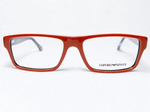 NEW Emporio Armani EA3013 5106 Mens Brick Red/Grey Eyeglasses Frames 54/16~140 - Picture 1 of 6