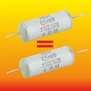 0,5 uF 160 V PASSENDES RUSSISCHES PAPIER IN ÖL PIO AUDIO KONDENSATOREN MBM - Bild 1 von 2