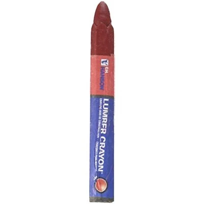 CH Hanson El Marko Lumber Crayon-Traditional Red 2Pcs. Carded - Image 1 of 2